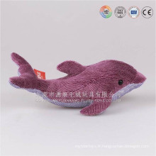 Les animaux de mer en peluche de haute qualité de polyester et les jouets de dauphin roses et roses